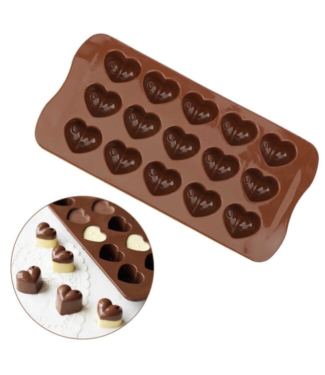 Siliconenmal voor Waxmelts Hartjes - Zelf waxmelts maken