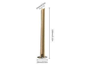 Houten pit Kruis 13x130 mm met clip per 10 st. - Zelf kaarsen maken