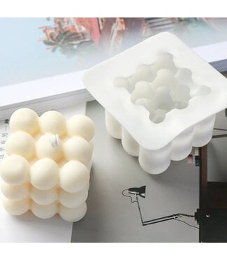 Siliconen kaarsenmal Bubble 65x65x60 mm