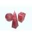 Assorti Kaarsen 3 stuks Rustique Bordeaux Rood