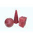 Assorti Kaarsen 3 stuks Rustique Bordeaux Rood