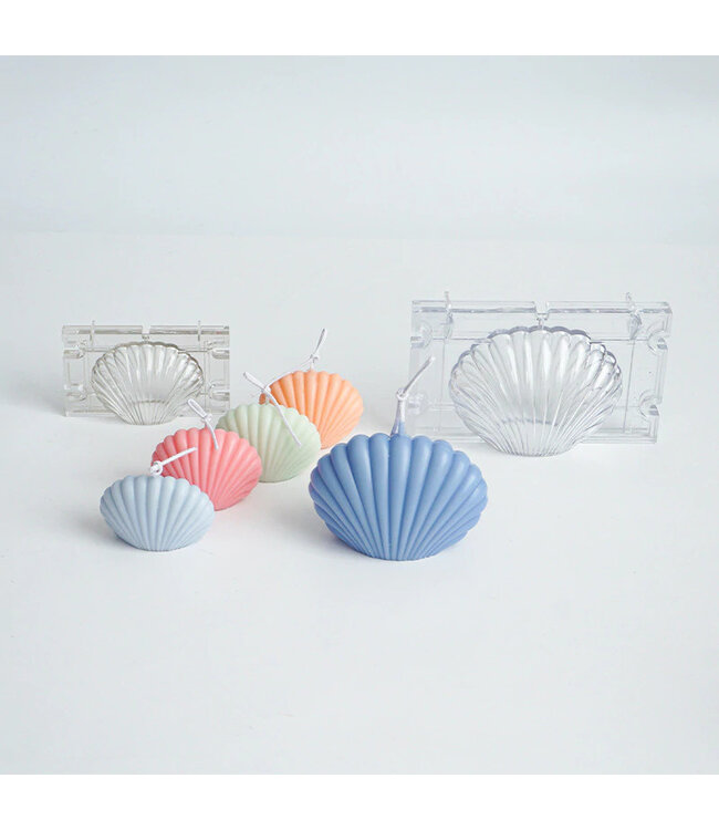 Kaarsenmal Schelp Groot 92x70x48 mm  - Kaarsen maken