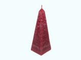 Kaars Obelisk Rustique Bordeaux Rood 8x18 cm