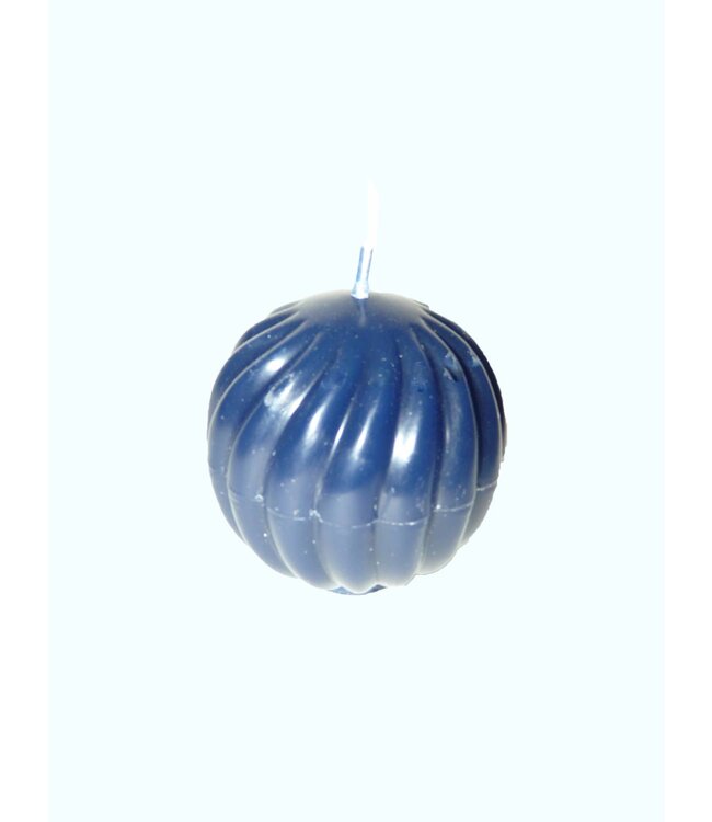 Golvende Bolkaars Dark Blue Ø 7 cm