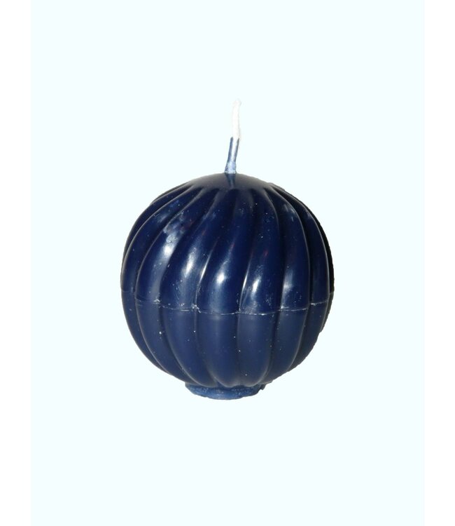 Golvende Bolkaars Dark Blue Ø 7 cm