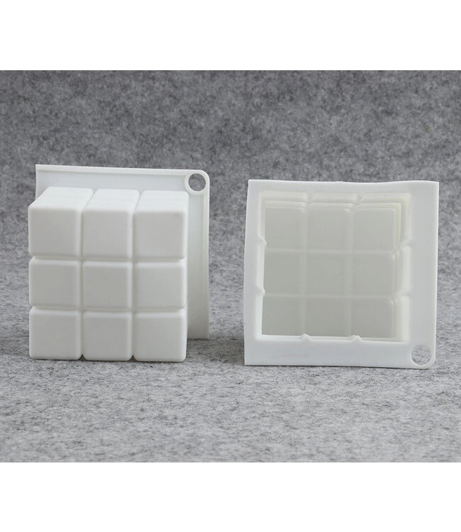 Siliconen kaarsenmal Cube 60x60x60 mm - Kaarsen maken