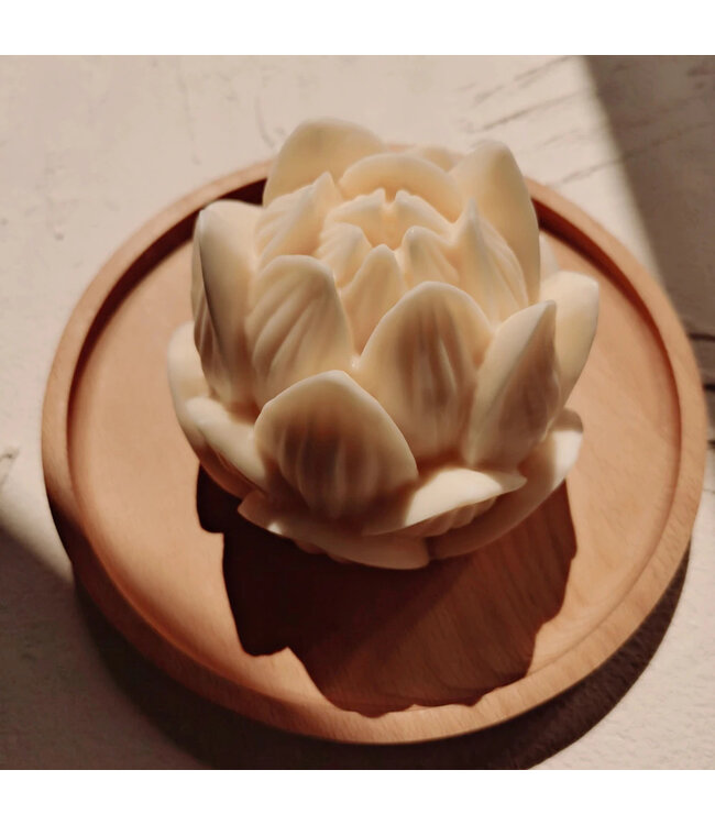 Siliconen kaarsenmal Grote Lotus bloem 120x100 mm - Kaarsen maken