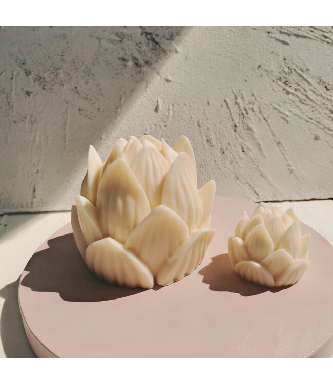 Siliconen kaarsenmal Grote Lotus bloem 120x100 mm - Kaarsen maken