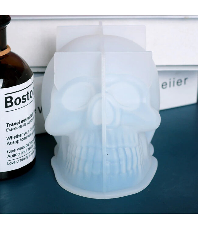 Siliconen kaarsenmal Skull 110x80 mm - Kaarsen maken