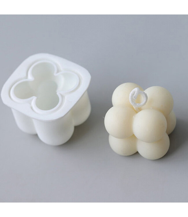 Siliconen kaarsenmal Mini Bubble 40x40x35 mm - Kaarsen maken