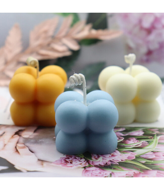 Siliconen kaarsenmal Mini Bubble 40x40x35 mm - Kaarsen maken