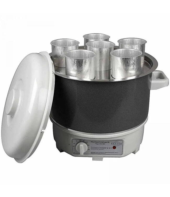 Smeltpan Elektrisch inclusief 6 Gietbussen - Kaarsen maken