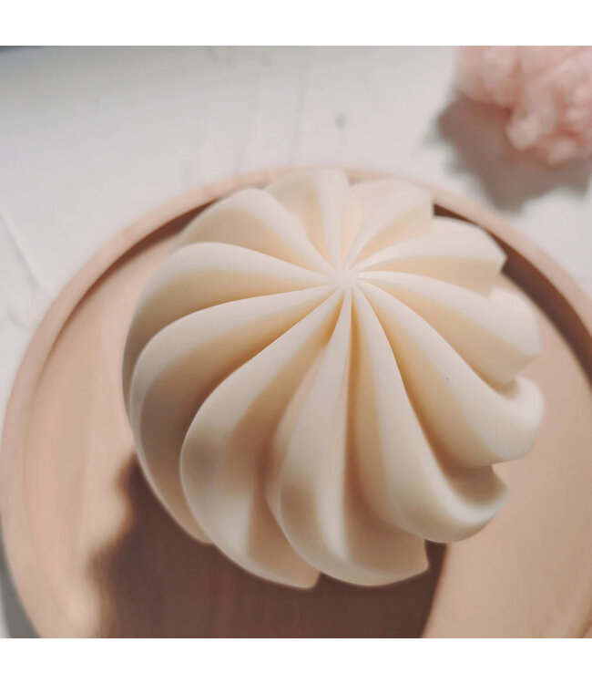 Siliconen kaarsenmal Grote Swirl Ball 110x100 mm - Kaarsen maken