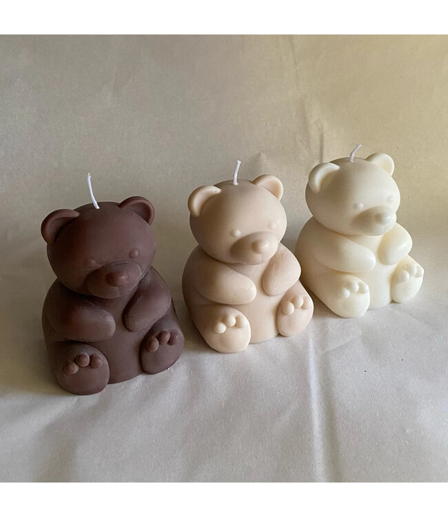 Siliconen kaarsenmal Grote Beer 98x78 mm - Kaarsen maken