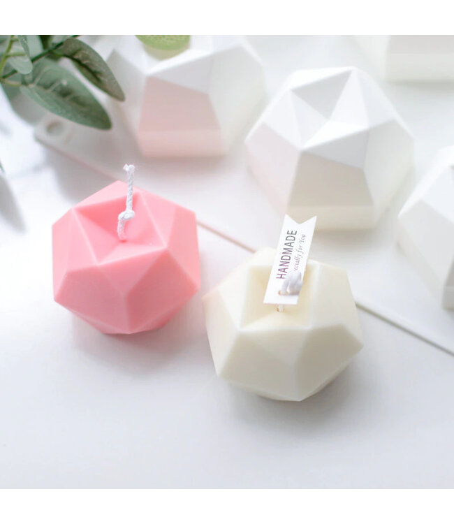 Siliconen kaarsenmal Kubus Abstract 55x55 mm - Kaarsen maken