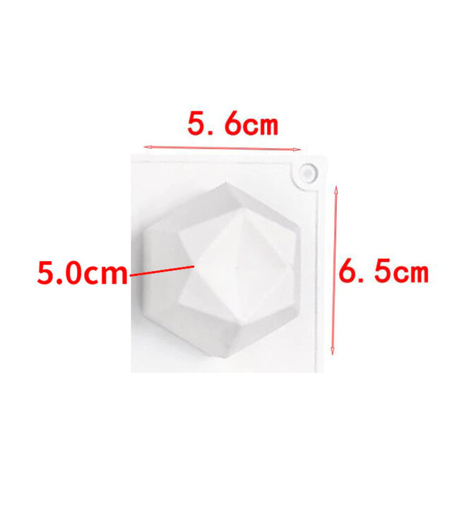 Siliconen kaarsenmal Kubus Abstract 55x55 mm - Kaarsen maken