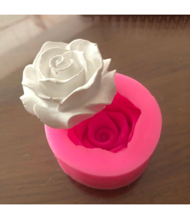 Siliconen kaarsenmal Roos 50x25 mm - Kaarsen maken