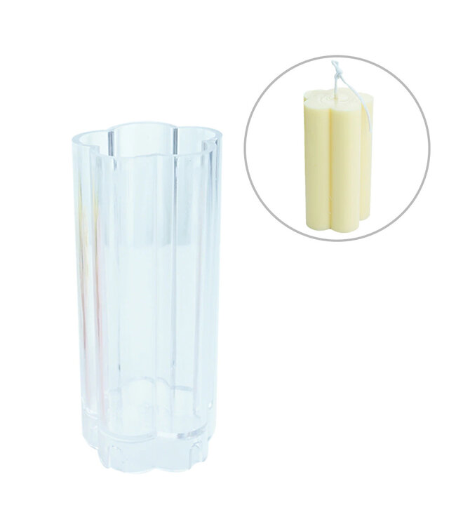 Kaarsenmal Klavertje Vijf 126x55 mm  - Kaarsen maken