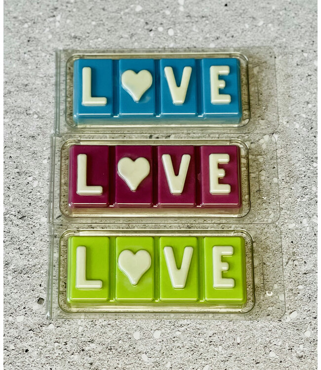 Clamshell Love Bar  - Zelf waxmelts maken