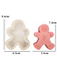 Siliconen kaarsenmal Gingerbread Man 83x68x32 mm - Kaarsen maken