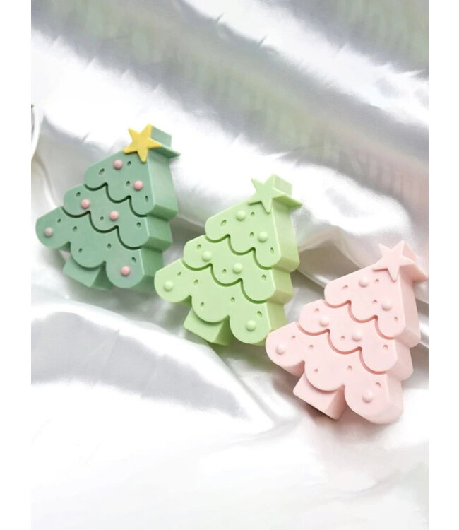 Siliconen kaarsenmal Christmas Tree 94x76x32 mm - Kaarsen maken