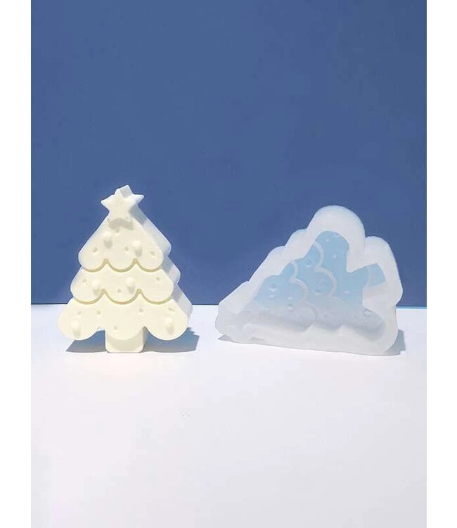 Siliconen kaarsenmal Christmas Tree 94x76x32 mm - Kaarsen maken