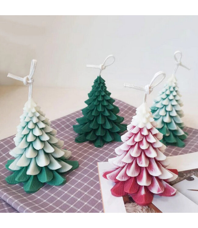 Siliconen kaarsenmal Christmas Tree Small 92x83 mm - Kaarsen maken