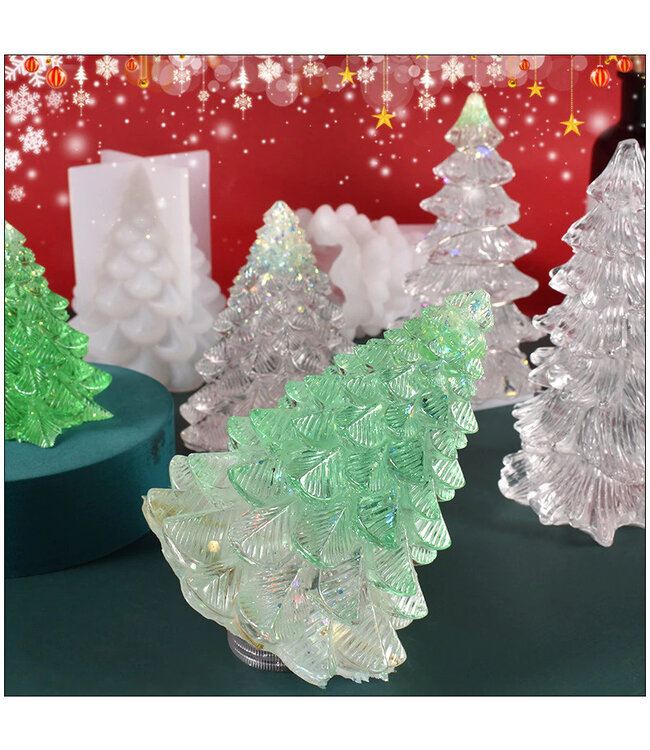 Siliconen kaarsenmal Christmas Tree Small 92x83 mm - Kaarsen maken