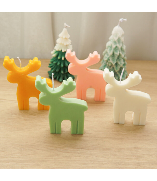 Siliconen kaarsenmal Moose 125x117 mm - Kaarsen maken