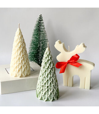 Siliconen kaarsenmal Christmas Tree 154x81 mm
