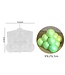 Siliconen kaarsenmal Bubble Piramide 69x93 mm - Kaarsen maken