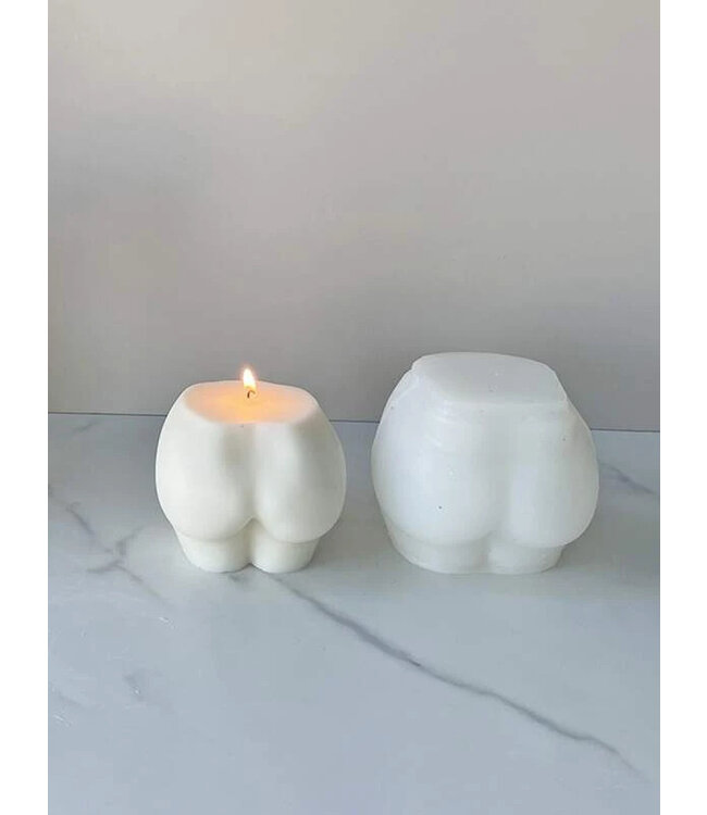 Siliconen kaarsenmal Torso Booty 70x60x50 mm - Kaarsen maken