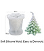 Siliconen kaarsenmal Christmas Tree Small 85x82 mm - Kaarsen maken