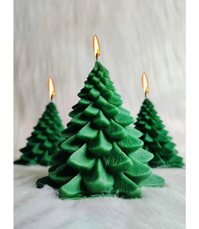 Siliconen kaarsenmal Christmas Tree Small 85x82 mm - Kaarsen maken
