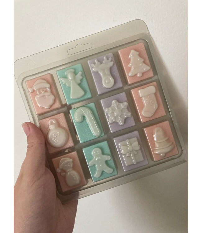 Clamshell 12 days to Christmas - Zelf waxmelts maken