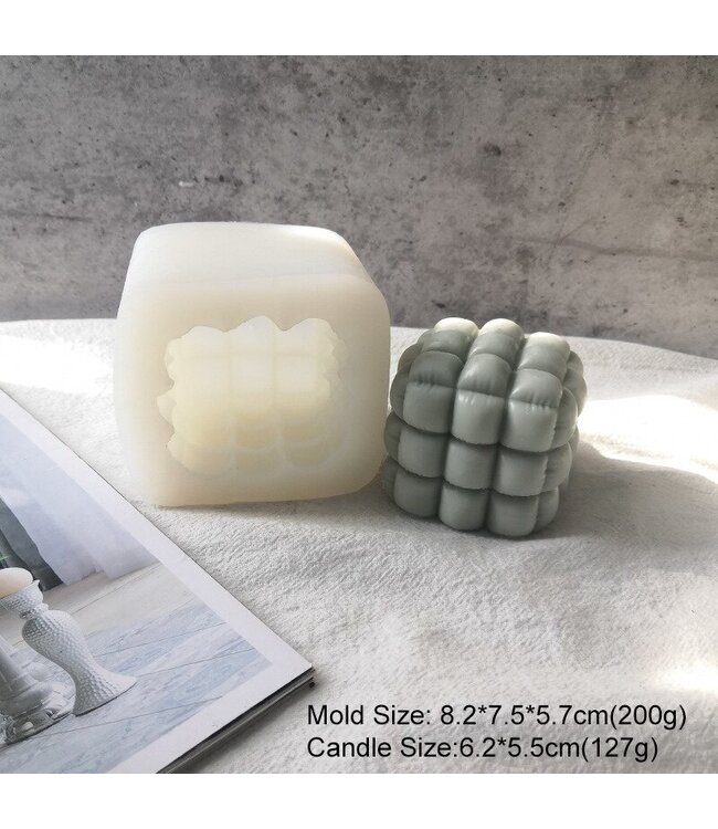 Siliconen kaarsenmal Bubble Sofa 82x75x57 mm - Kaarsen maken