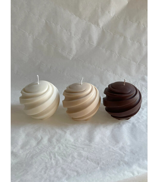 Siliconen kaarsenmal Spiraal Bol Klein 58x50 mm - Kaarsen maken