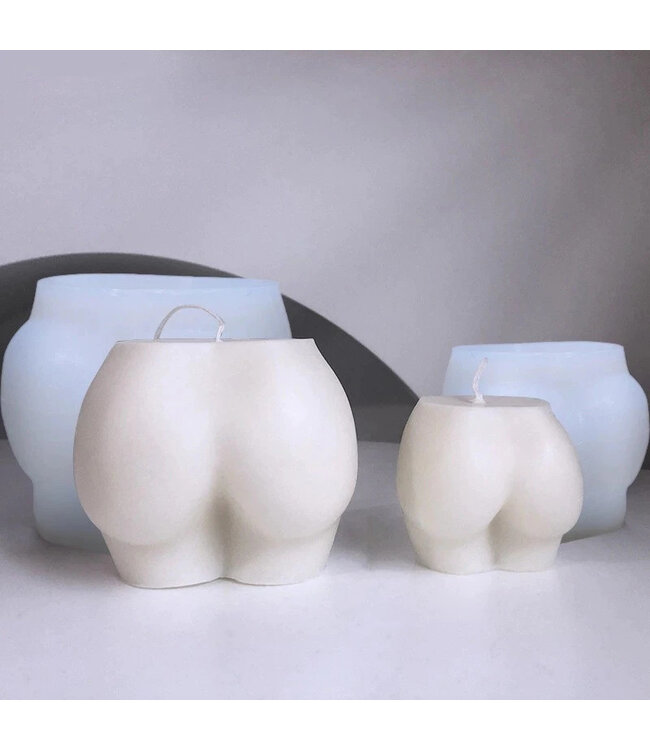 Siliconen kaarsenmal Torso Booty Groot 97x78x77 mm - Kaarsen maken