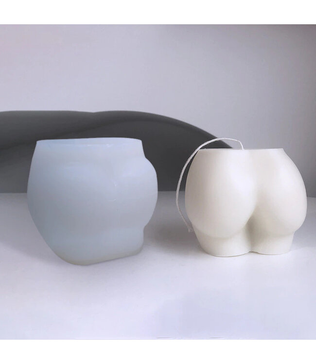 Siliconen kaarsenmal Torso Booty Groot 97x78x77 mm - Kaarsen maken