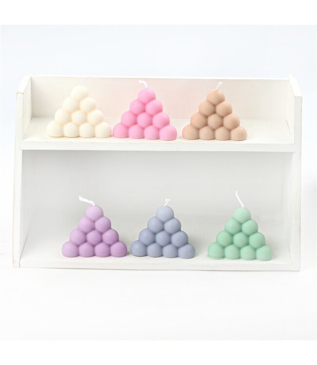 Siliconen kaarsenmal Bubble Piramide Medium 66x83 mmKaarsen maken