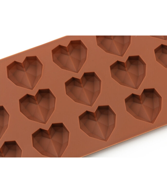 Siliconenmal voor Waxmelts - Hart Abstract - Zelf waxmelts maken