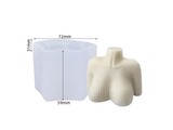 Siliconen kaarsenmal Female Torso 72x59x51 mm