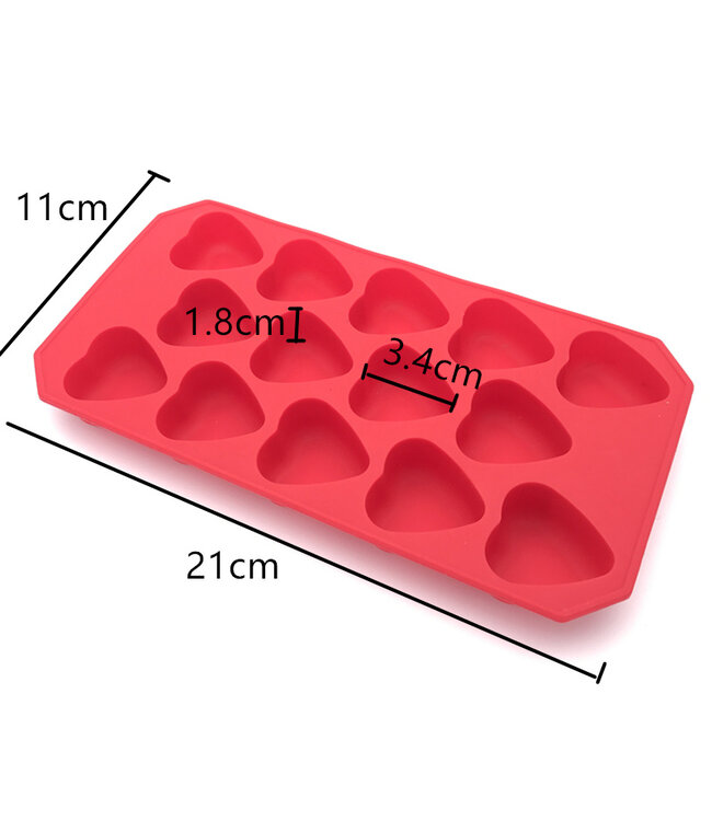 Siliconenmal voor Waxmelts - Harten - Zelf waxmelts maken