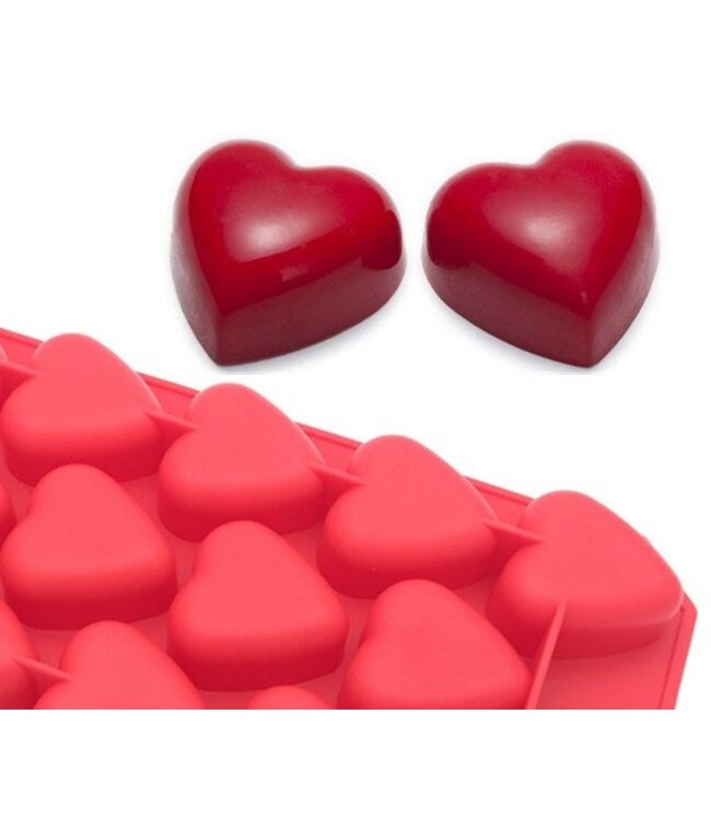 Siliconenmal voor Waxmelts - Harten - Zelf waxmelts maken