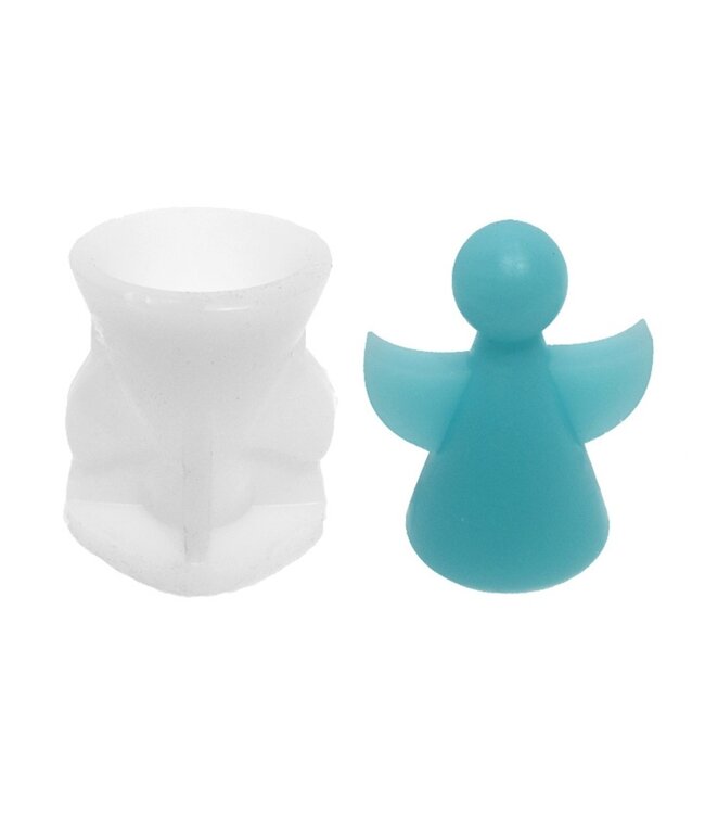 Siliconen Kaarsenmal Engel Klein 76x65 mm - Kaarsen benodigdheden