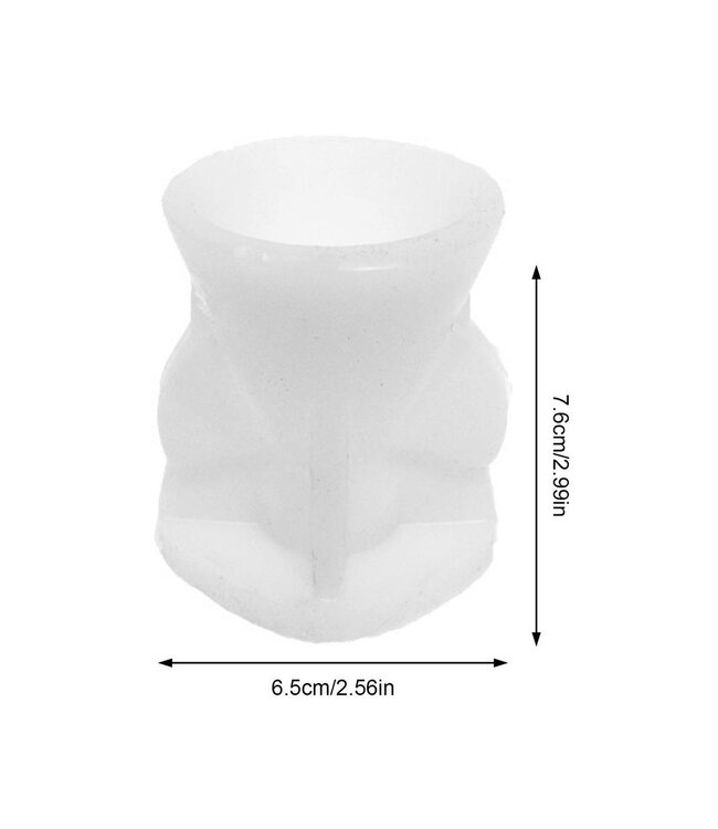 Siliconen Kaarsenmal Engel Klein 76x65 mm - Kaarsen benodigdheden