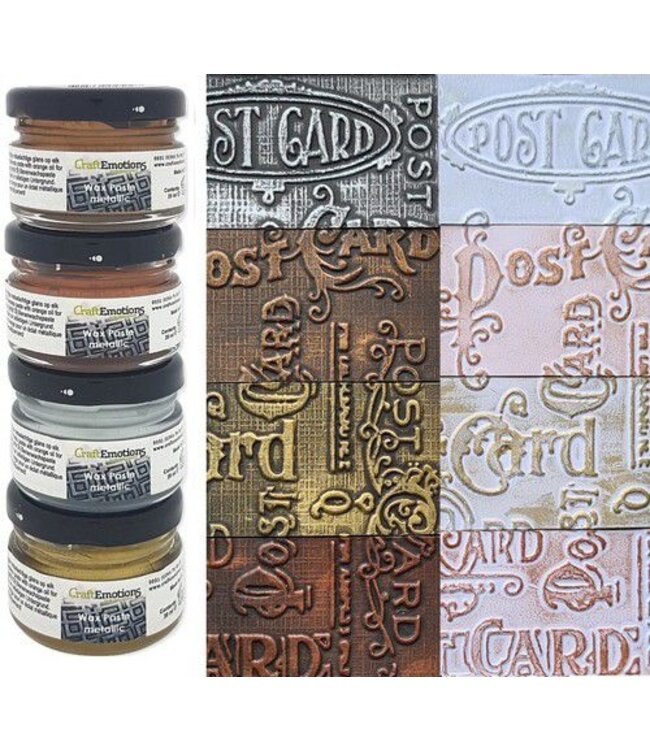 Wax paste metallic - Assorti 4x20 ml - Zelf kaarsen maken