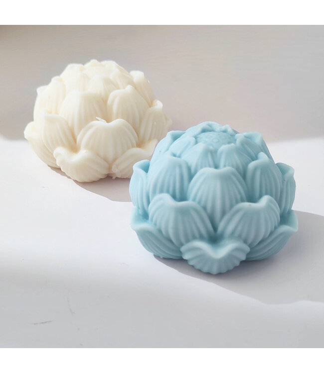 Siliconen kaarsenmal Lotus 75x48 mm - Kaarsen maken