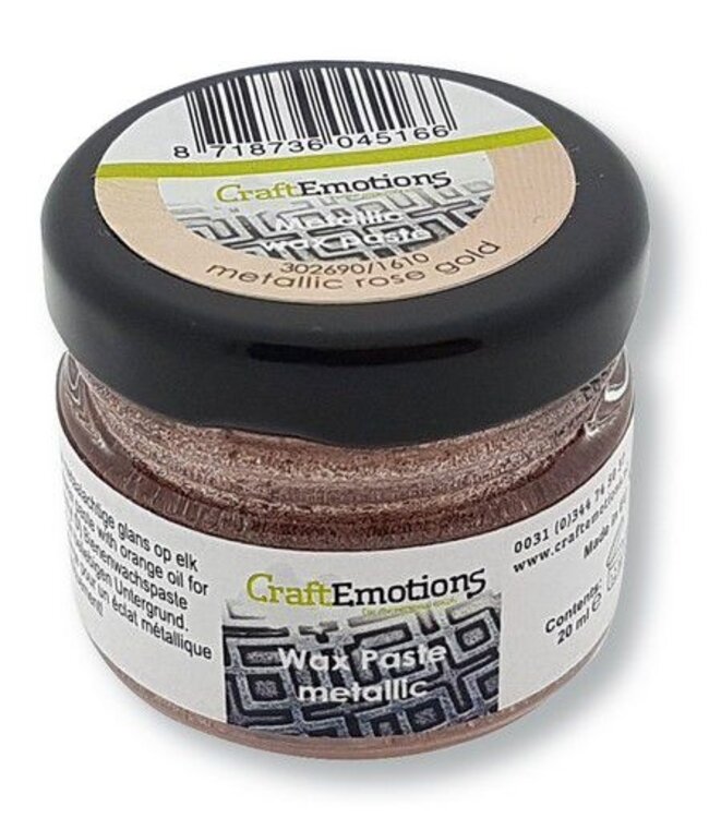 Wax paste metallic - Rose Gold 20 ml - Zelf kaarsen maken