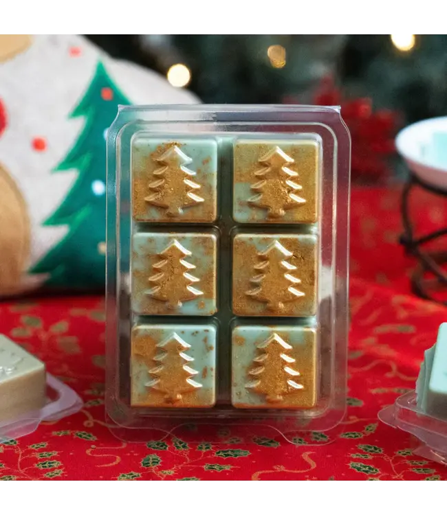 Clamshell Christmas Trees - 6 block - Zelf waxmelts maken